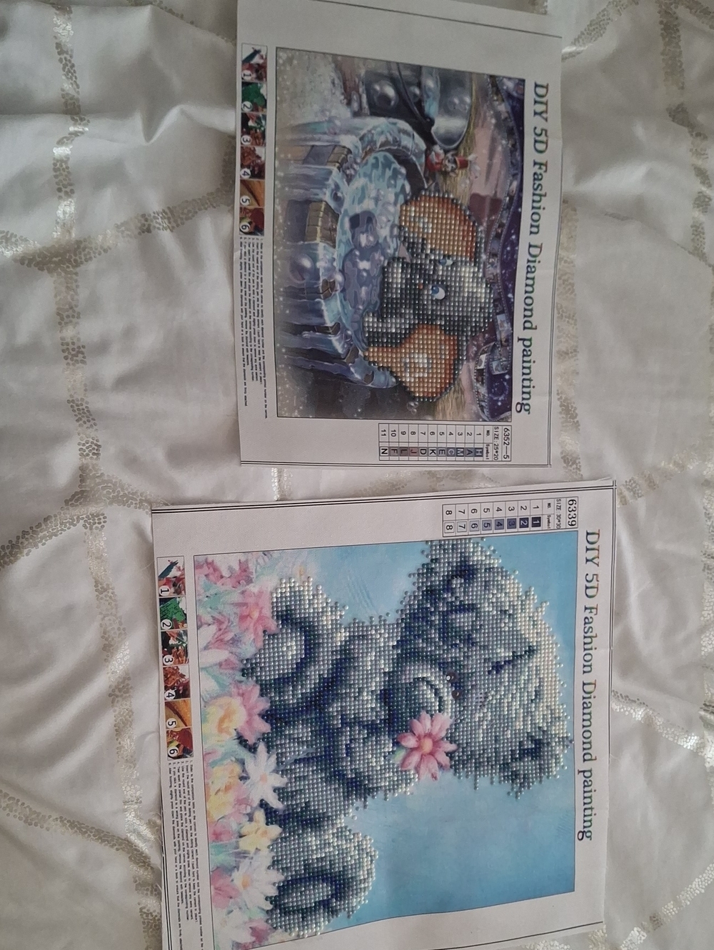 DIY 5D Diamond Painting Kit - Teddy Bear Floral Design